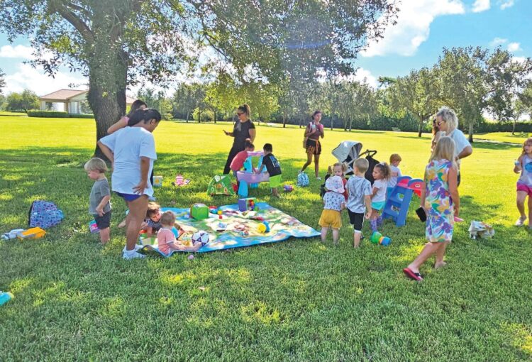 Kids playing in the park 