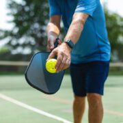 Adult Male Playing Pickle Ball Photo