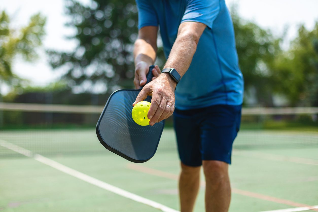 Adult Male Playing Pickle Ball Photo