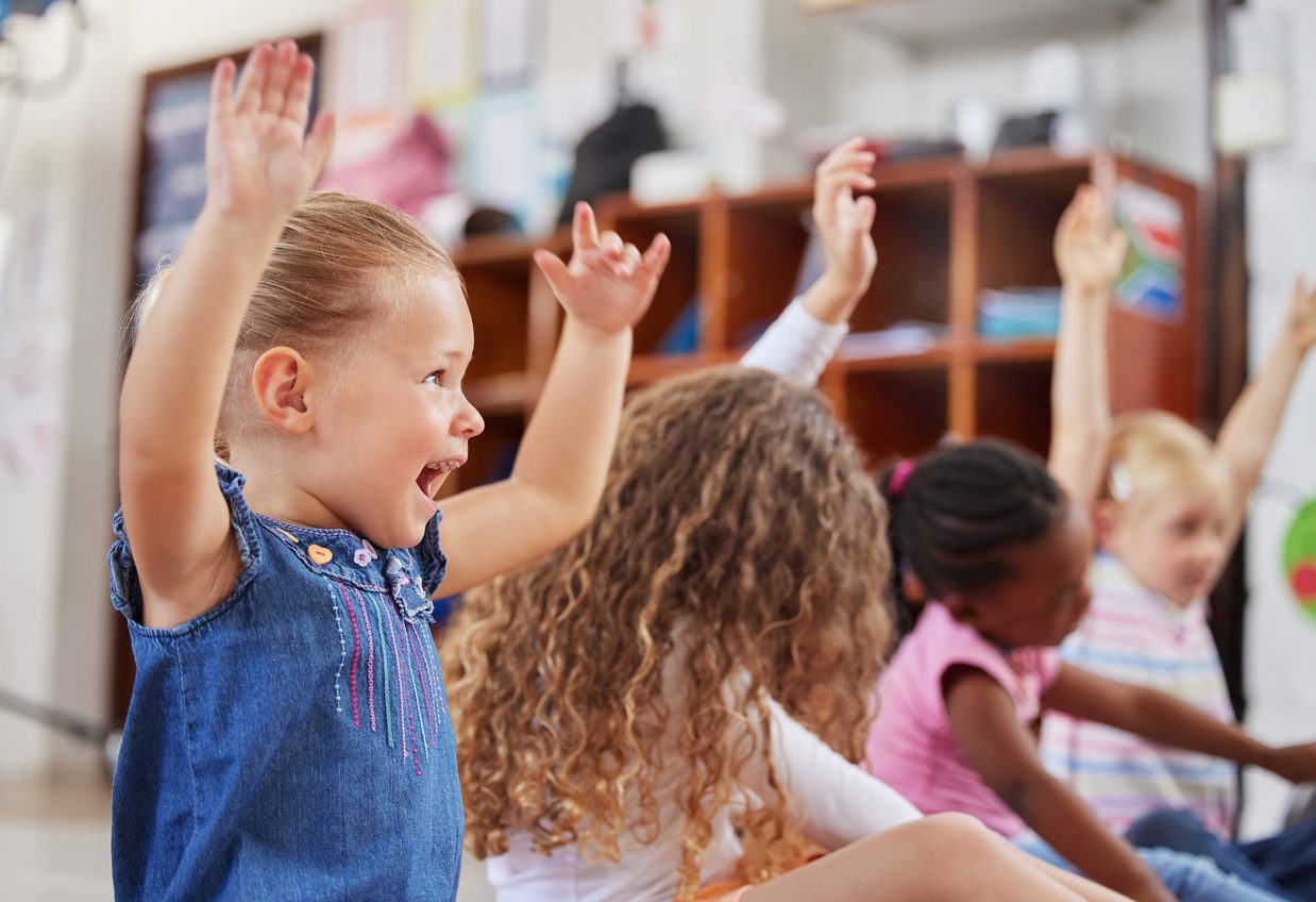 group of young kids in a class