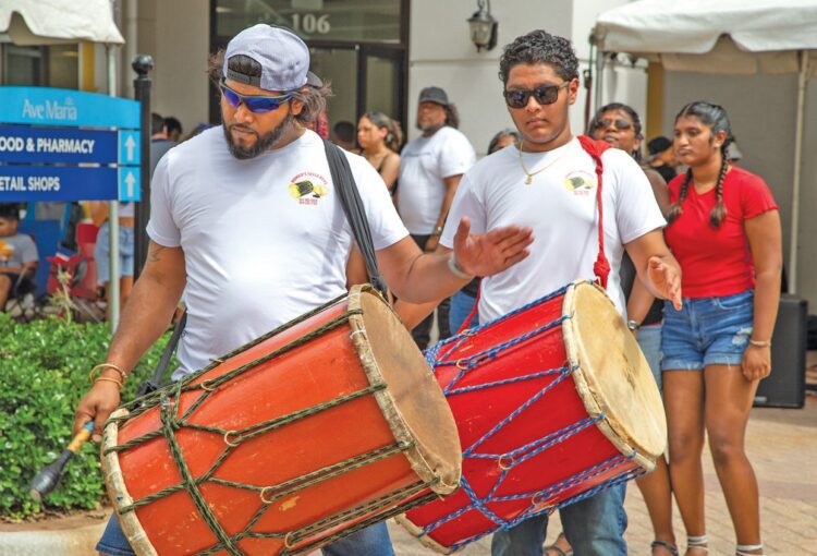 drummers at the ave Caribbean fest 