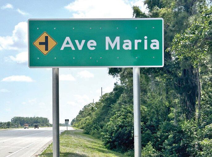 Ave Maria Sign 