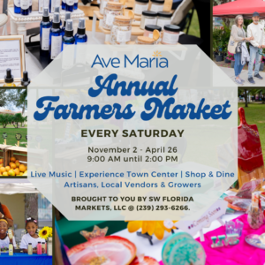 2024-25 Ave Maria Farmers Market Advertising Collage