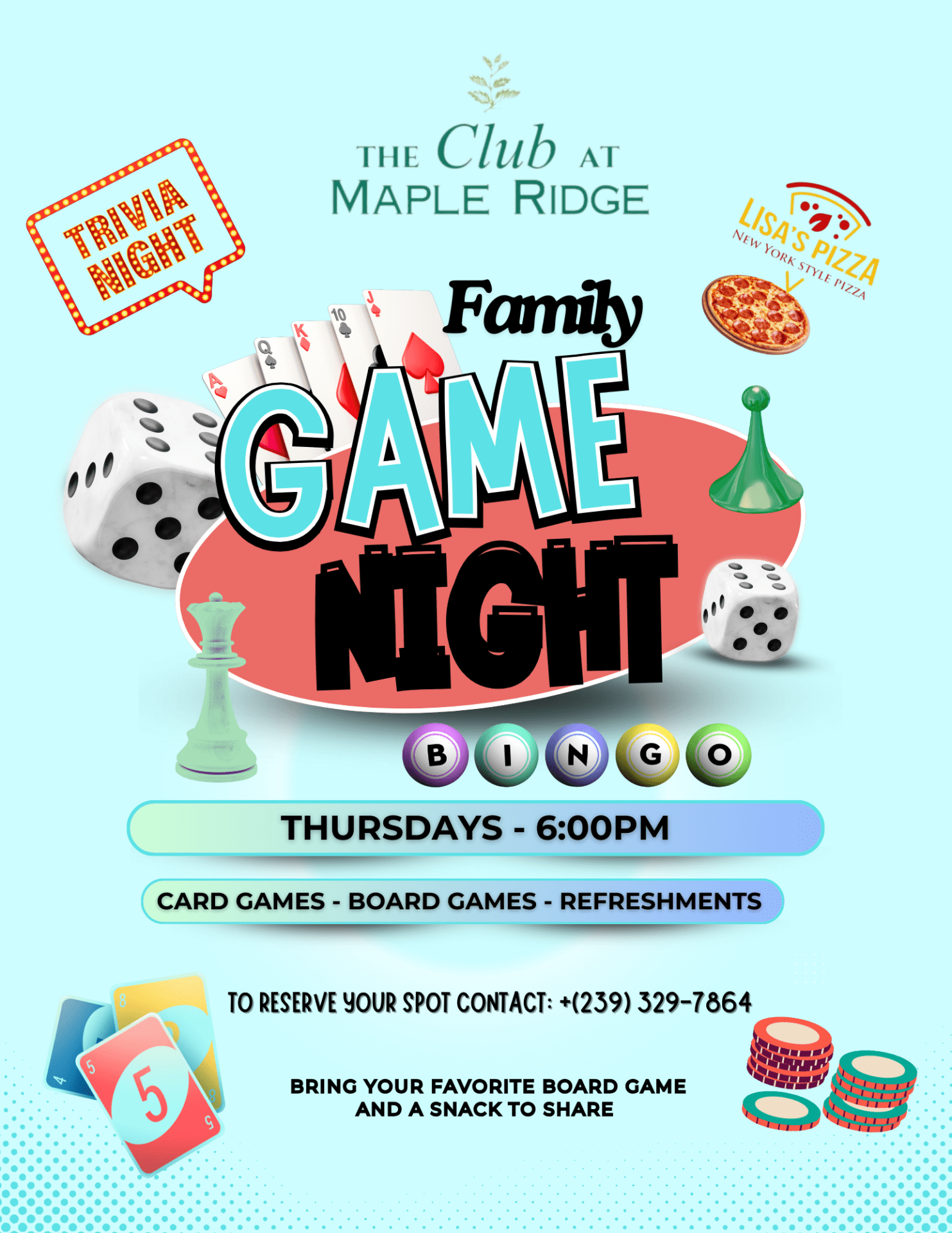 Family Game Night at Maple Ridge