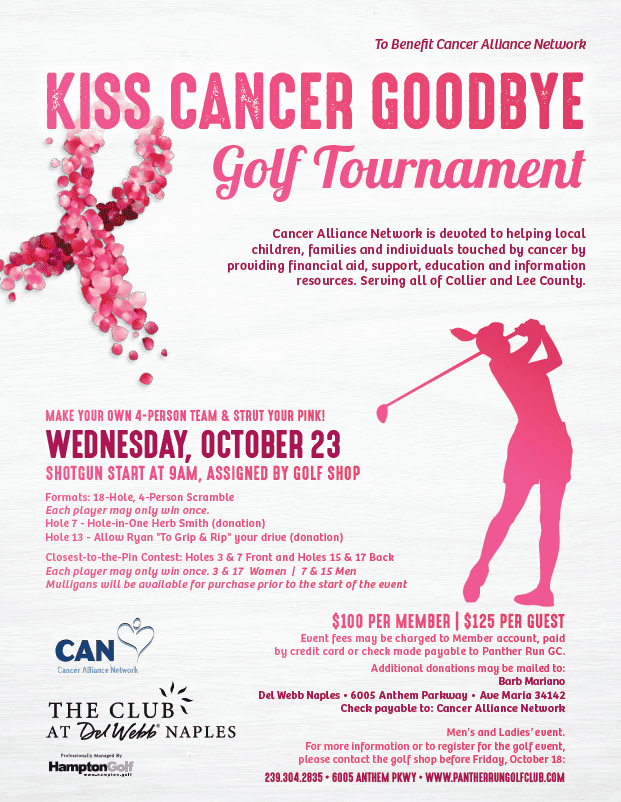 2024 Kiss Cancer Goodbye Tournament Event Flyer