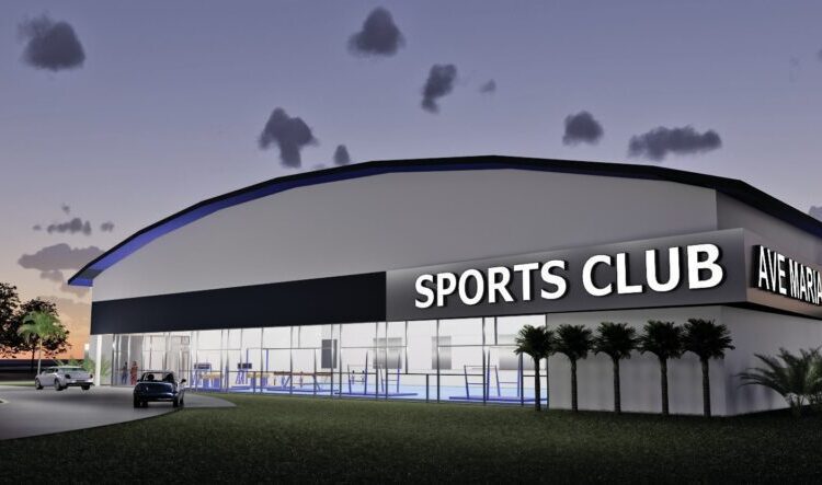 Rendering of Ave Maria Sports CLUB facility